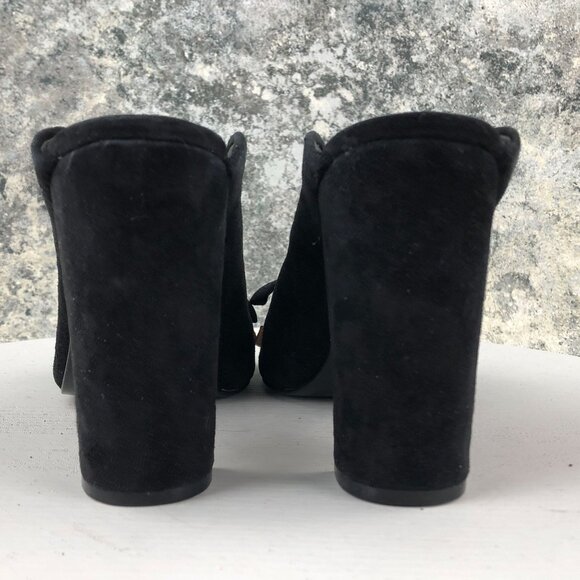 Ted Baker London Women's EU 40.5 US 10 Marinax Black Suede High Heels Mules $195 - Picture 4 of 14